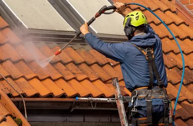 Démoussage et hydrofuge de toiture à Servignat
